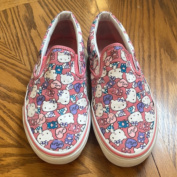 Hello Kitty x Vans Slip Ons Pink / White W10.5 | M9 GUC - Picture 3 of 17
